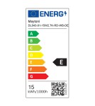 LED flush-mounted lamps - Maytoni Alfa LED flush mounted lamp 750lm 2700K White and black DL043-01-15W2.7K-RD-WB-DE - product 7