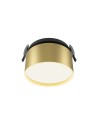 Maytoni Onda LED flush mounted lamp 620lm 2200K-4000K Black and Matte Gold DL024-12W-DTW-BMG