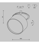LED flush-mounted lamps - Maytoni Onda LED flush mounted lamp 620lm 2200K-4000K Black and Matte Gold DL024-12W-DTW-BMG - product 2