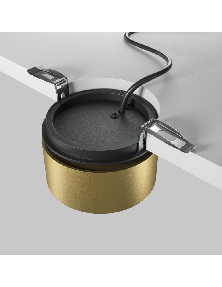 LED flush-mounted lamps - Maytoni Onda LED flush mounted lamp 620lm 2200K-4000K Black and Matte Gold DL024-12W-DTW-BMG - product kolory-swiatla.pl 5