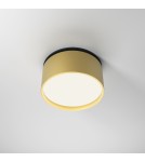 LED flush-mounted lamps - Maytoni Onda LED flush mounted lamp 620lm 2200K-4000K Black and Matte Gold DL024-12W-DTW-BMG - product 8