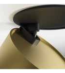 LED flush-mounted lamps - Maytoni Onda LED flush mounted lamp 620lm 2200K-4000K Black and Matte Gold DL024-12W-DTW-BMG - product 9