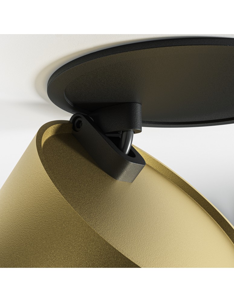 LED flush-mounted lamps - Maytoni Onda LED flush mounted lamp 620lm 2200K-4000K Black and Matte Gold DL024-12W-DTW-BMG - product kolory-swiatla.pl 9