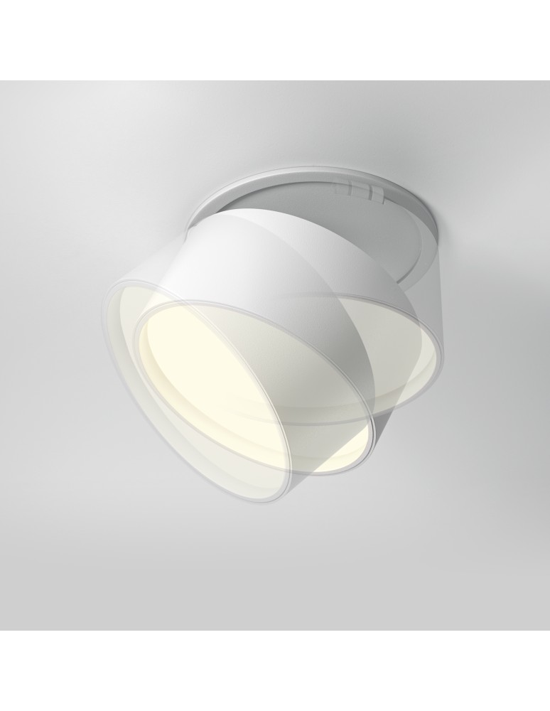 LED flush-mounted lamps - Maytoni Onda LED flush mounted lamp 800lm 2200K-4000K White DL024-12W-DTW-W. - product kolory-swiatla.pl 6