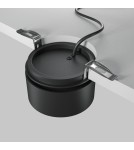 LED flush-mounted lamps - Maytoni Onda LED flush mounted lamp 640lm 2200K-4000K Black DL024-12W-DTW-B - product 5