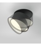 LED flush-mounted lamps - Maytoni Onda LED flush mounted lamp 640lm 2200K-4000K Black DL024-12W-DTW-B - product 6