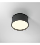LED flush-mounted lamps - Maytoni Onda LED flush mounted lamp 640lm 2200K-4000K Black DL024-12W-DTW-B - product 8
