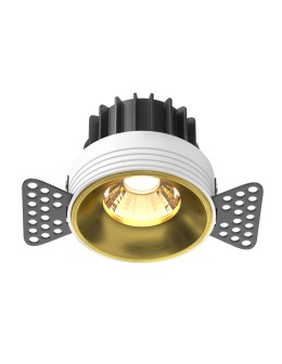 Maytoni Round LED flush mounted lamp 920lm 3000K Brass DL058-12W3K-TRS-BS