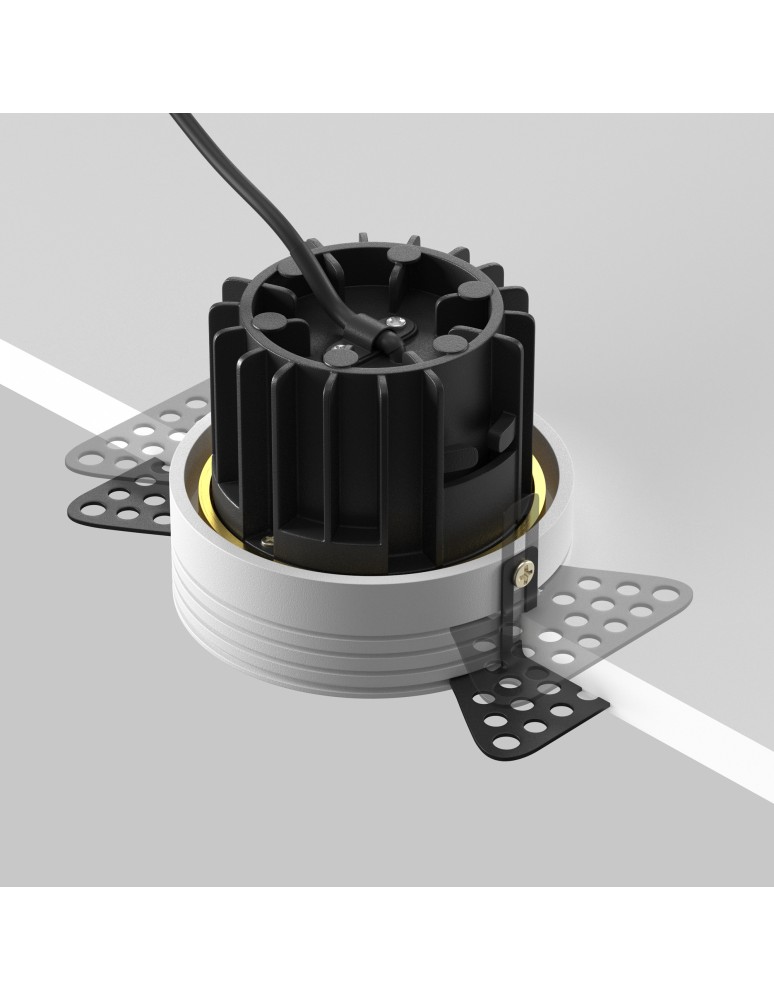 Frameless flush-mounted lamps - trimless - Maytoni Round LED flush mounted lamp 920lm 3000K Brass DL058-12W3K-TRS-BS - product kolory-swiatla.pl 3