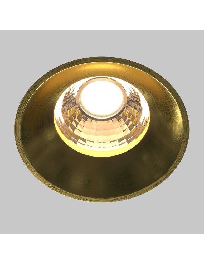 Frameless flush-mounted lamps - trimless - Maytoni Round LED flush mounted lamp 920lm 3000K Brass DL058-12W3K-TRS-BS - product kolory-swiatla.pl 5