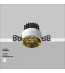 Frameless flush-mounted lamps - trimless - Maytoni Round LED flush mounted lamp 920lm 3000K Brass DL058-12W3K-TRS-BS - product 6