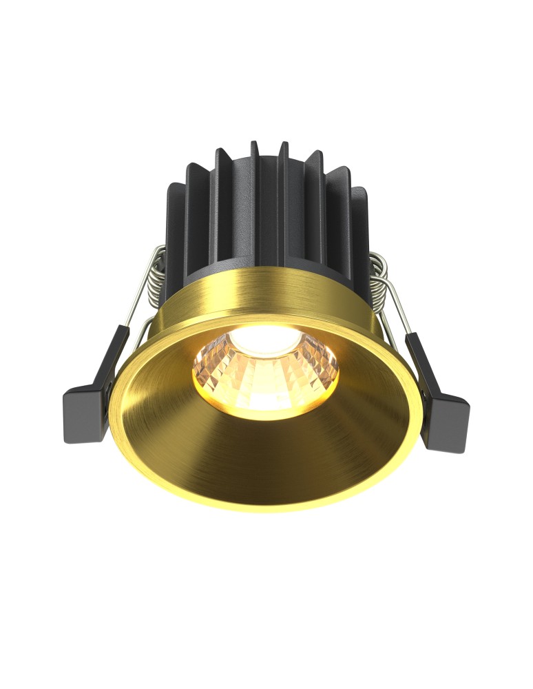 LED flush-mounted lamps - Maytoni Round LED flush mounted lamp 460lm 3000K Brass DL058-7W3K-BS - product kolory-swiatla.pl 1