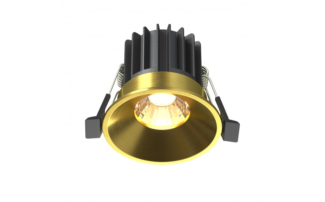 Maytoni Round Lampa wbudowana podtynkowa LED 460lm 3000K Mosiądz DL058-7W3K-BS