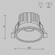 Maytoni Round Lampa wbudowana podtynkowa LED 460lm 3000K Mosiądz DL058-7W3K-BS