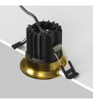 LED flush-mounted lamps - Maytoni Round LED flush mounted lamp 460lm 3000K Brass DL058-7W3K-BS - product 3