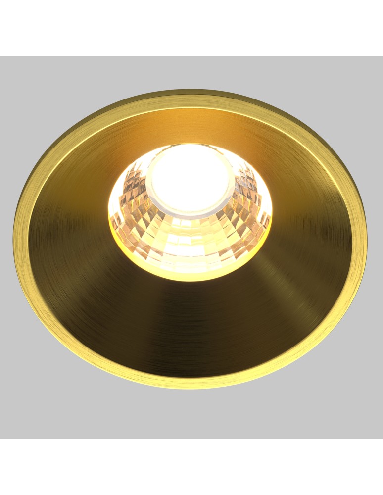LED flush-mounted lamps - Maytoni Round LED flush mounted lamp 460lm 3000K Brass DL058-7W3K-BS - product kolory-swiatla.pl 5