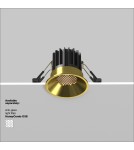 LED flush-mounted lamps - Maytoni Round LED flush mounted lamp 460lm 3000K Brass DL058-7W3K-BS - product 6