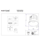LED flush-mounted lamps - Maytoni Round LED flush mounted lamp 460lm 3000K Brass DL058-7W3K-BS - product 8