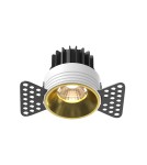 Frameless flush-mounted lamps - trimless - Maytoni Round LED flush mounted lamp 480lm 3000K Brass DL058-7W3K-TRS-BS - product 1