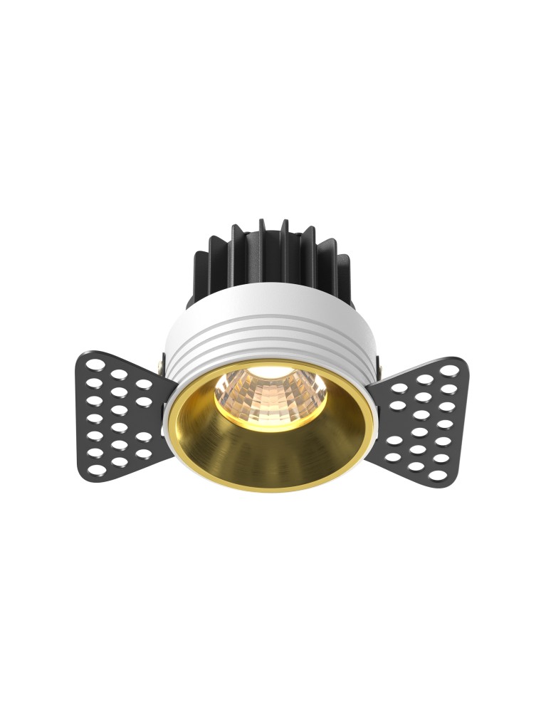 Frameless flush-mounted lamps - trimless - Maytoni Round LED flush mounted lamp 480lm 3000K Brass DL058-7W3K-TRS-BS - product kolory-swiatla.pl 1