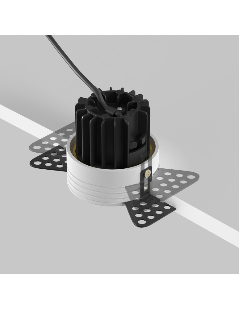 Frameless flush-mounted lamps - trimless - Maytoni Round LED flush mounted lamp 480lm 3000K Brass DL058-7W3K-TRS-BS - product kolory-swiatla.pl 3