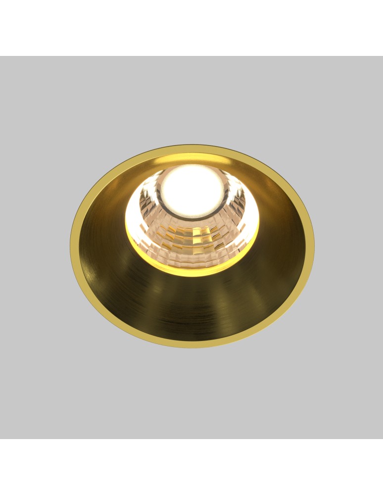 Frameless flush-mounted lamps - trimless - Maytoni Round LED flush mounted lamp 480lm 3000K Brass DL058-7W3K-TRS-BS - product kolory-swiatla.pl 5