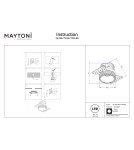 Frameless flush-mounted lamps - trimless - Maytoni Round LED flush mounted lamp 480lm 3000K Brass DL058-7W3K-TRS-BS - product 8