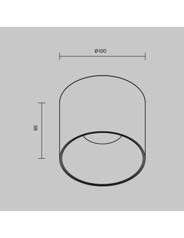 Maytoni Alfa LED Lampa sufitowa LED 1200lm 3000K Biały i czarny C064CL-01-15W3K-RD-WB - produkt 2