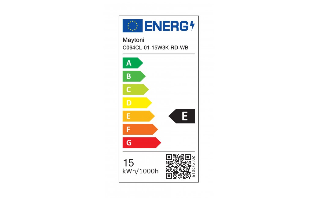 Maytoni Alfa LED Lampa sufitowa LED 1200lm 3000K Biały i czarny C064CL-01-15W3K-RD-WB