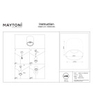 Ceiling downlights - tubes - Maytoni Alfa LED Ceiling Lamp 1200lm 3000K White and black C064CL-01-15W3K-RD-WB. - product 6