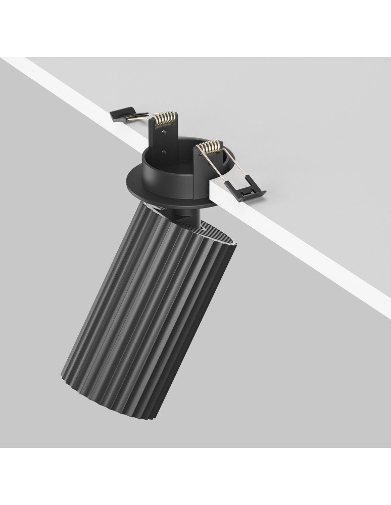 Recessed ceiling spotlights - Maytoni Calipso Flush mounted spotlight 1xGU10 Black C110CL-01-GU10-B. - product kolory-swiatla.pl 5
