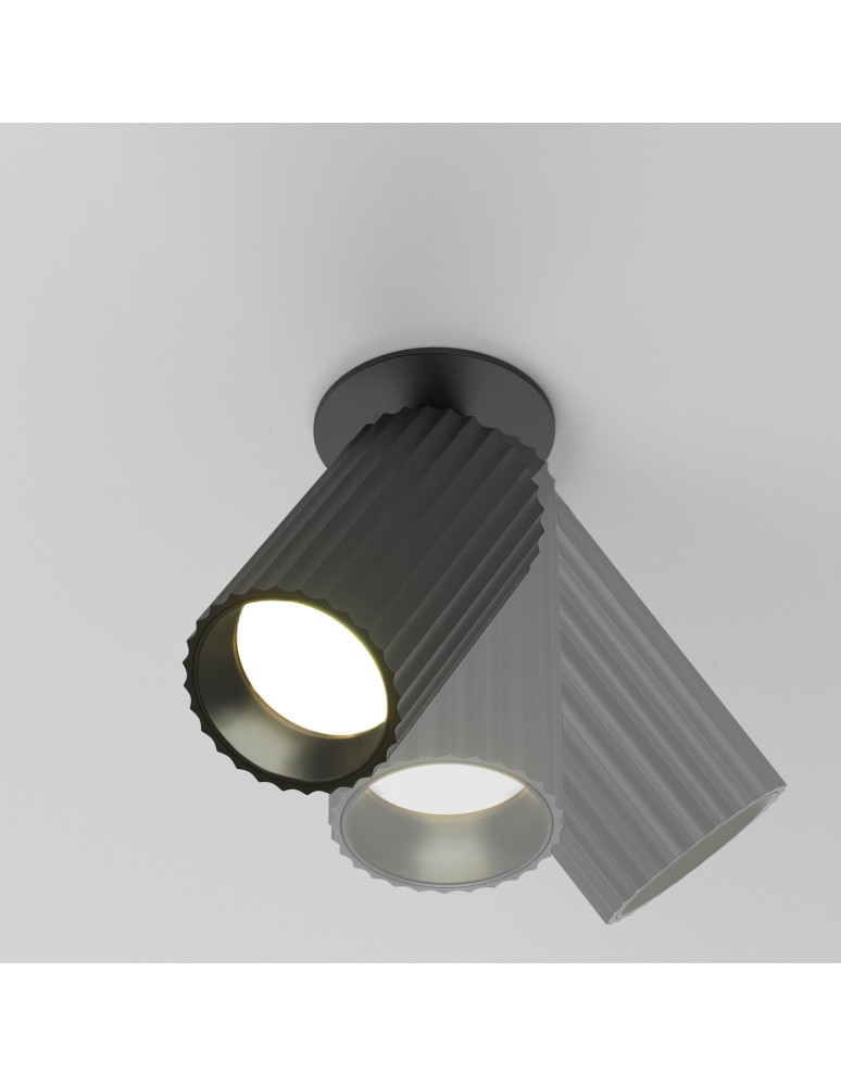 Recessed ceiling spotlights - Maytoni Calipso Flush mounted spotlight 1xGU10 Black C110CL-01-GU10-B. - product kolory-swiatla.pl 6