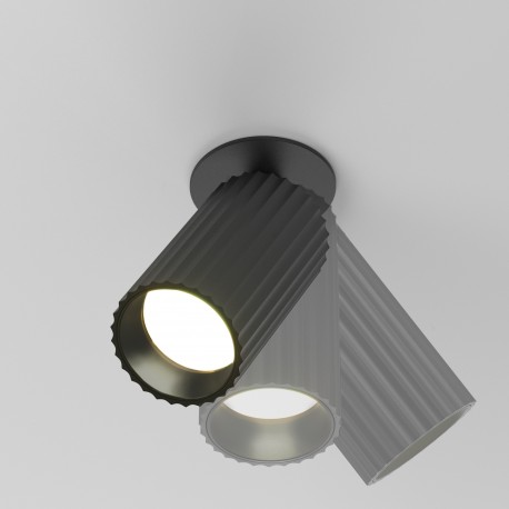 Maytoni Calipso Lampa wbudowana podtynkowa reflektor 1xGU10 Czarny C110CL-01-GU10-B