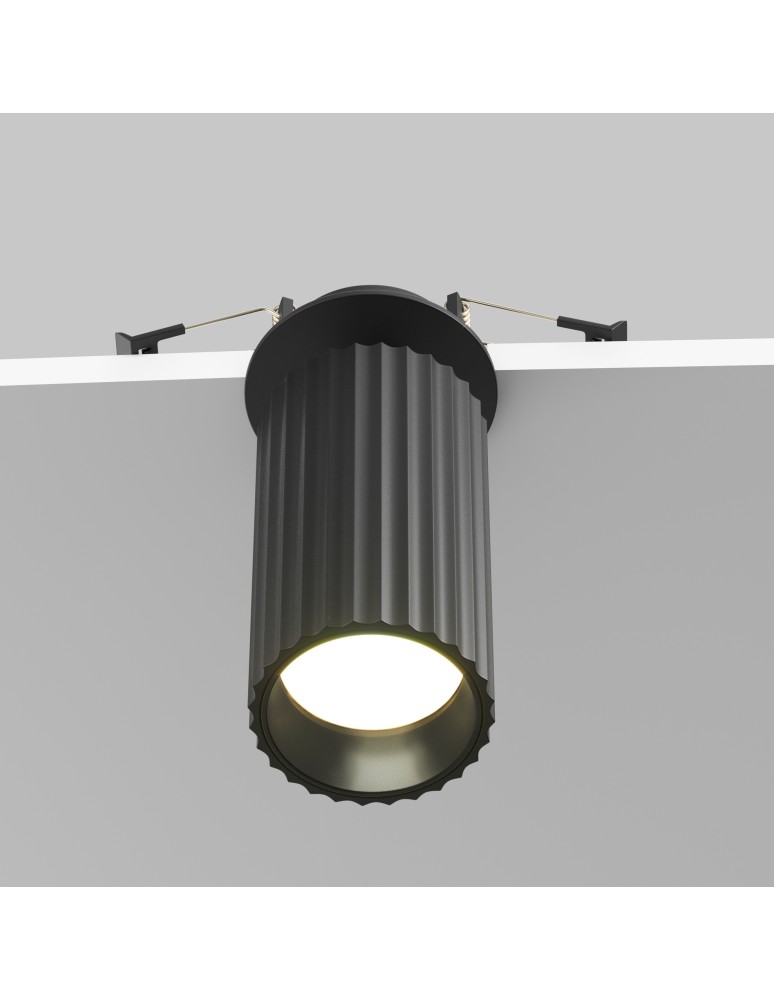 Recessed ceiling spotlights - Maytoni Calipso Flush mounted spotlight 1xGU10 Black C110CL-01-GU10-B. - product kolory-swiatla.pl 7