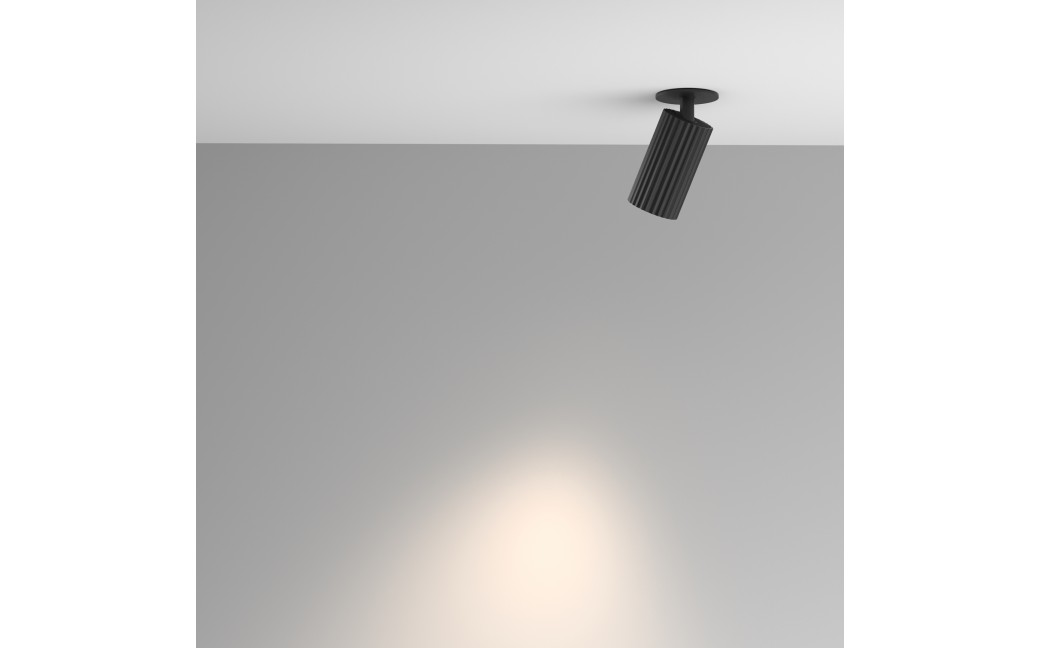 Maytoni Calipso Lampa wbudowana podtynkowa reflektor 1xGU10 Czarny C110CL-01-GU10-B