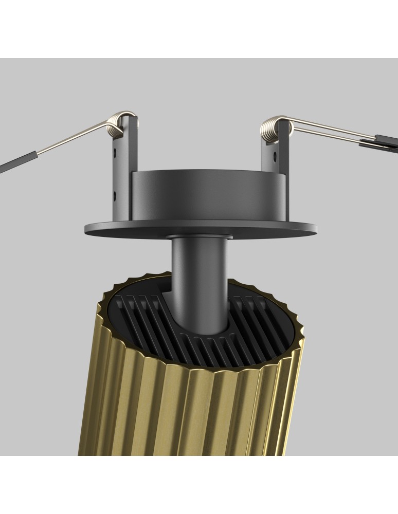 Recessed ceiling spotlights - Maytoni Calipso Flush mounted spotlight lamp 1xGU10 Brass C110CL-01-GU10-BS - product kolory-swiatla.pl 5