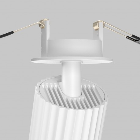 Maytoni Calipso Lampa wbudowana podtynkowa reflektor 1xGU10 Biały C110CL-01-GU10-W
