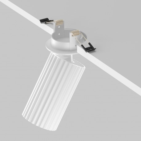 Maytoni Calipso Lampa wbudowana podtynkowa reflektor 1xGU10 Biały C110CL-01-GU10-W