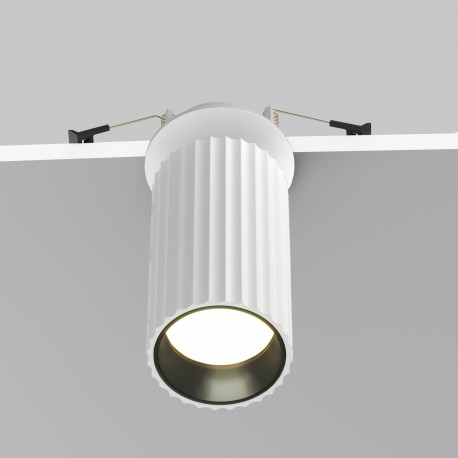 Maytoni Calipso Lampa wbudowana podtynkowa reflektor 1xGU10 Biały C110CL-01-GU10-W