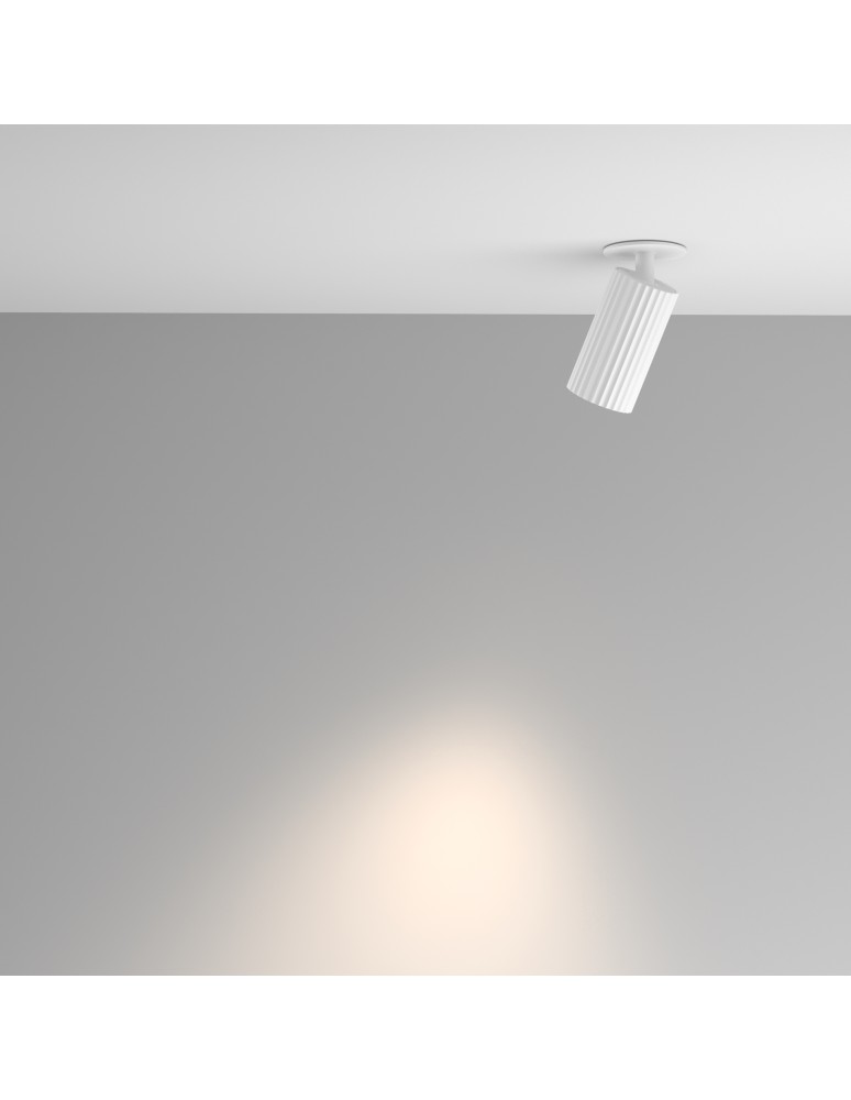 Recessed ceiling spotlights - Maytoni Calipso Flush mounted spotlight 1xGU10 White C110CL-01-GU10-W. - product kolory-swiatla.pl 8