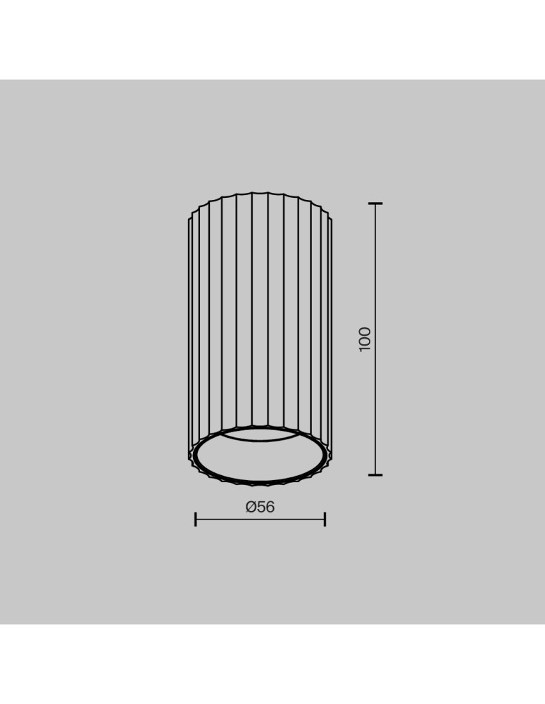 Round ceiling luminaires - Maytoni Calipso Ceiling lamp 1xGU10 Brass C106CL-01-GU10-BS - product kolory-swiatla.pl 2