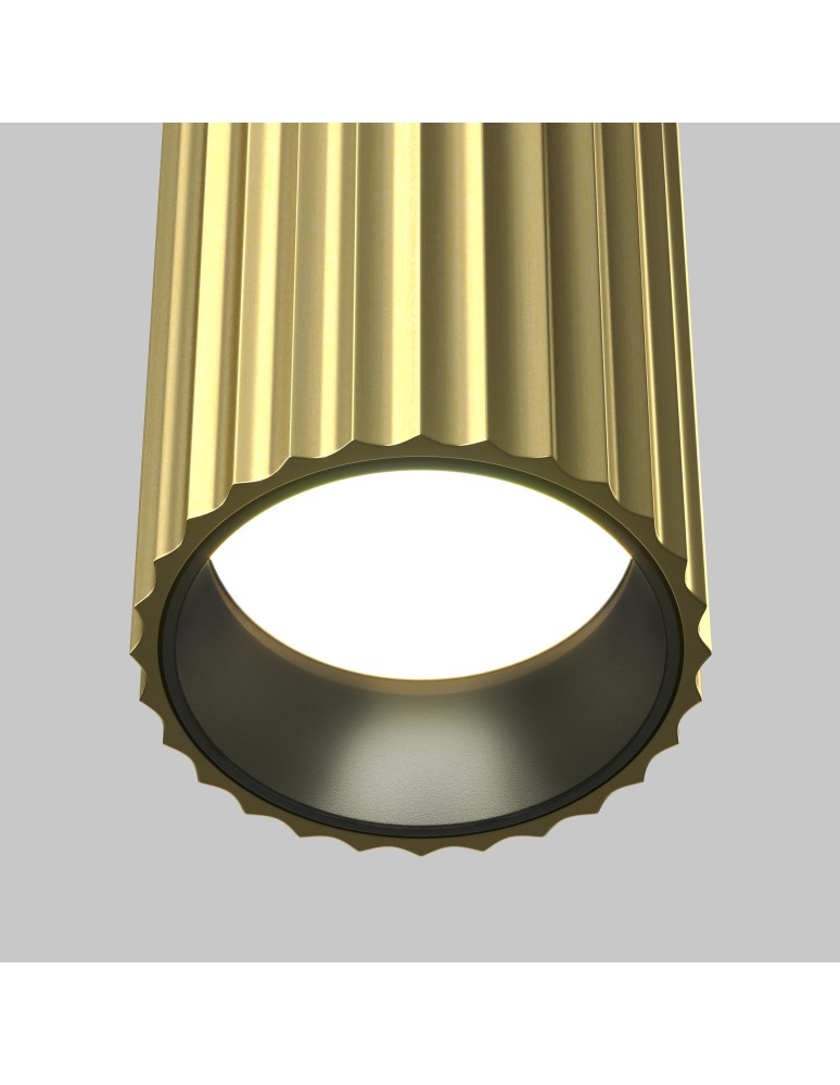 Round ceiling luminaires - Maytoni Calipso Ceiling lamp 1xGU10 Brass C106CL-01-GU10-BS - product kolory-swiatla.pl 5