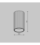 Round ceiling luminaires - Maytoni Calipso Ceiling Lamp 1xGU10 Black C106CL-01-GU10-B. - product 2