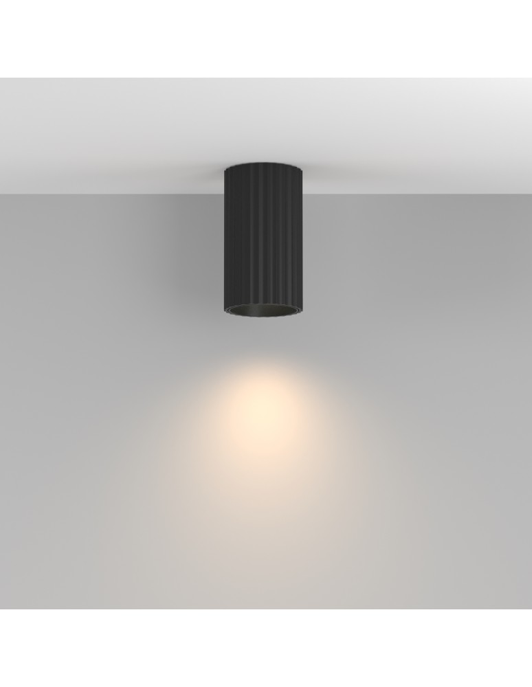 Round ceiling luminaires - Maytoni Calipso Ceiling Lamp 1xGU10 Black C106CL-01-GU10-B. - product kolory-swiatla.pl 4