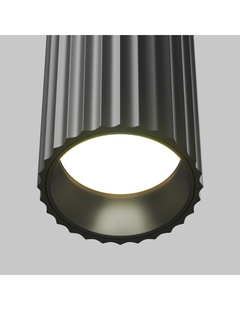 Round ceiling luminaires - Maytoni Calipso Ceiling Lamp 1xGU10 Black C106CL-01-GU10-B. - product kolory-swiatla.pl 5