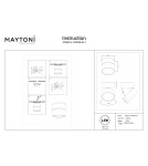 Ceiling spotlights - Maytoni Onda LED ceiling lamp 780lm 3000K Black C024CL-12W3K-B-1. - product 9