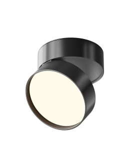 Maytoni Onda LED ceiling lamp 1370lm 3000K Black C024CL-18W3K-B-1.