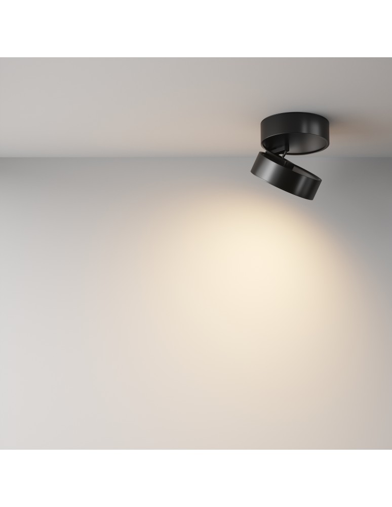 Ceiling spotlights - Maytoni Onda LED ceiling lamp 1370lm 3000K Black C024CL-18W3K-B-1. - product kolory-swiatla.pl 6