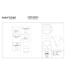 Ceiling spotlights - Maytoni Onda LED ceiling lamp 1370lm 3000K Black C024CL-18W3K-B-1. - product 9