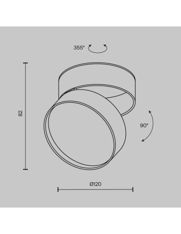 Maytoni Onda LED ceiling lamp 1490lm 3000K White C024CL-18W3K-W-1. - product 2